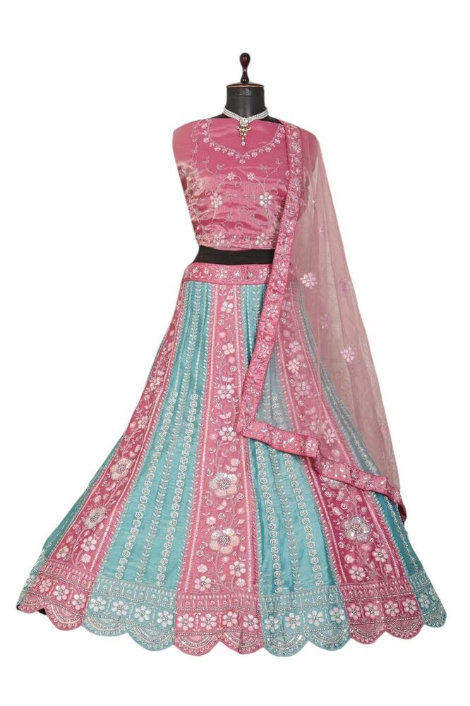 Taarani-B4 Ranika Designer Blouse And Lehenga - Color: Different Available