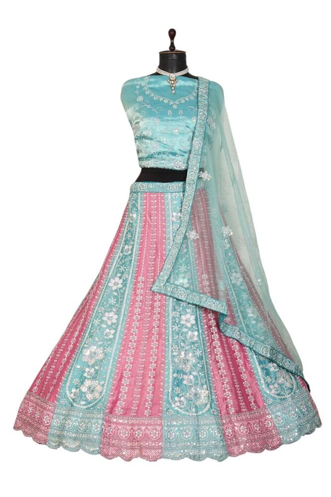 Taarani-E1 Radha Designer Blouse And Lehenga - Color: Different Available