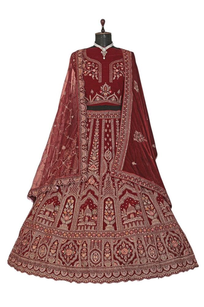 Unique-D2 Avni Designer Blouse And Lehenga - Color: Different Available