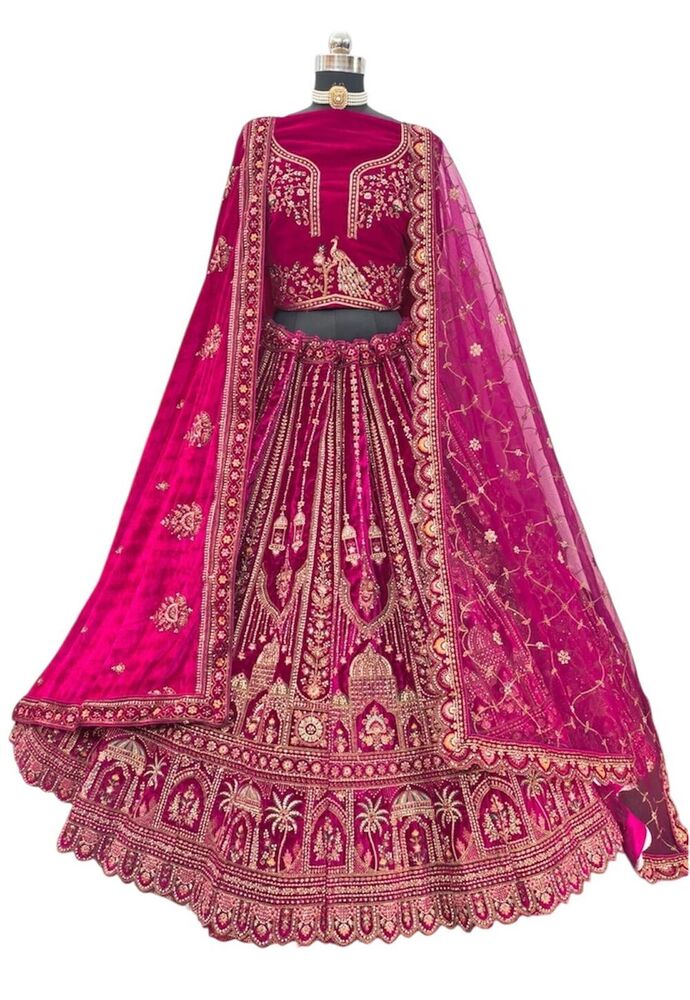 Unique-E2 Aayra Designer Lehenga - Color: Lavender (As Displayed)