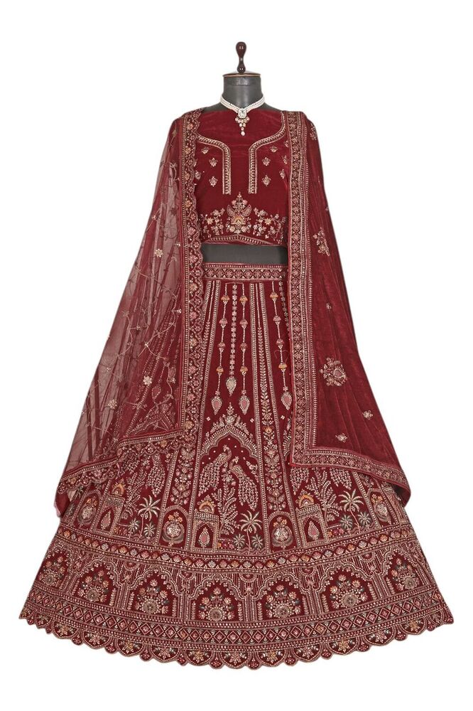 Unique-H1 Aarika Designer Lehenga - Color: Navy Blue