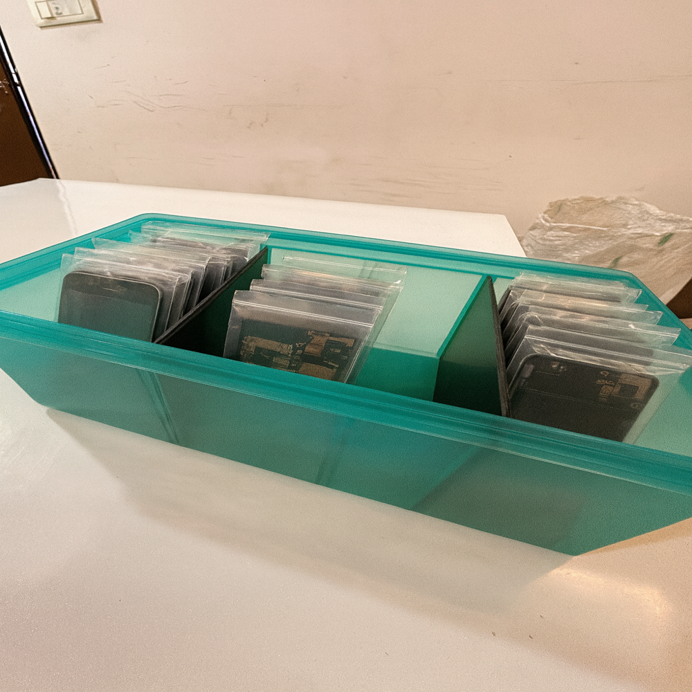 Mobile Parts Storage Plastic Box - Size: 11*5*4