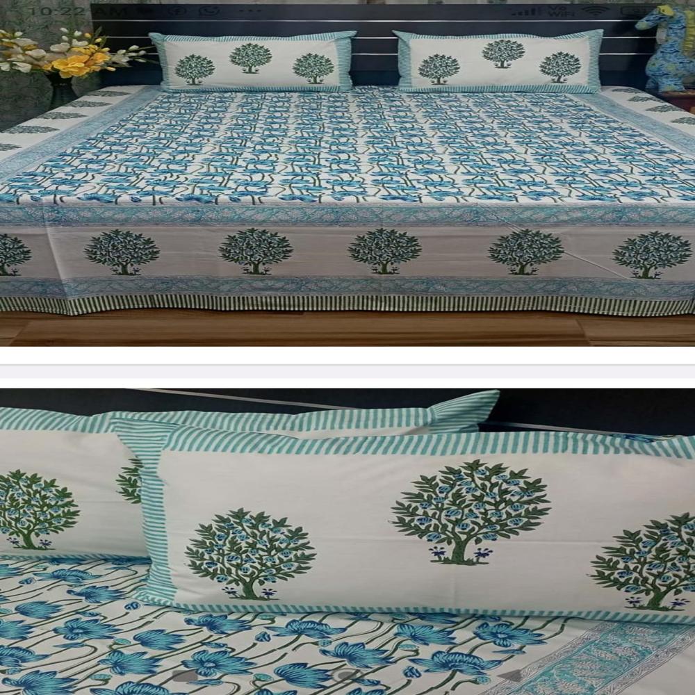 BLOCK PRINTED BEDSHEET