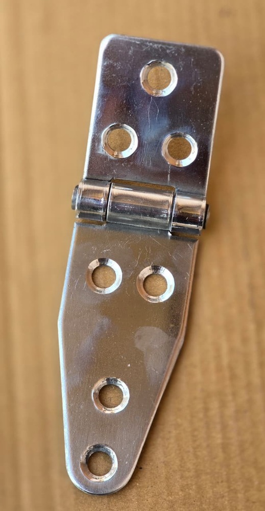 SS 7 Hole Strap Hinge (Boat Type / T-Shape Hinge) in Stainless Steel