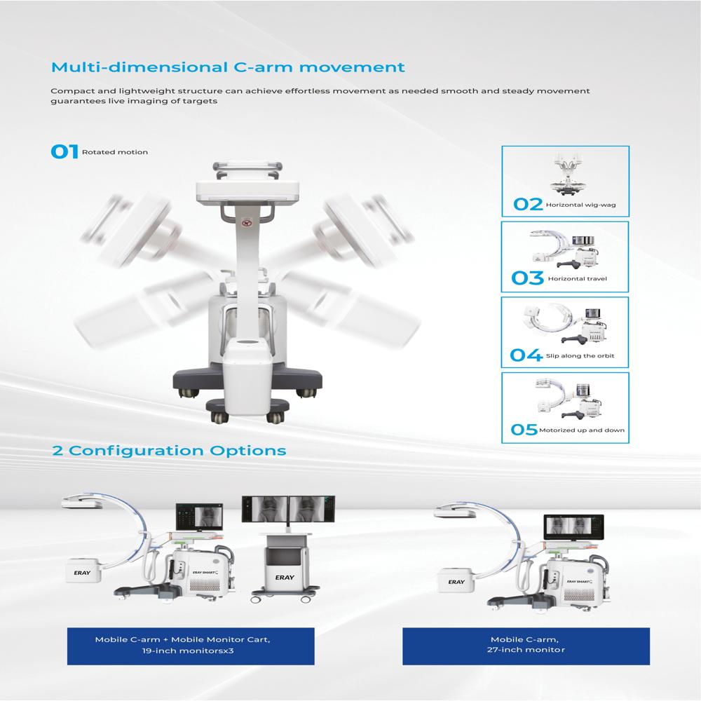 Flat Panel Based Mobile C-arm X-ray System - Color Code: White