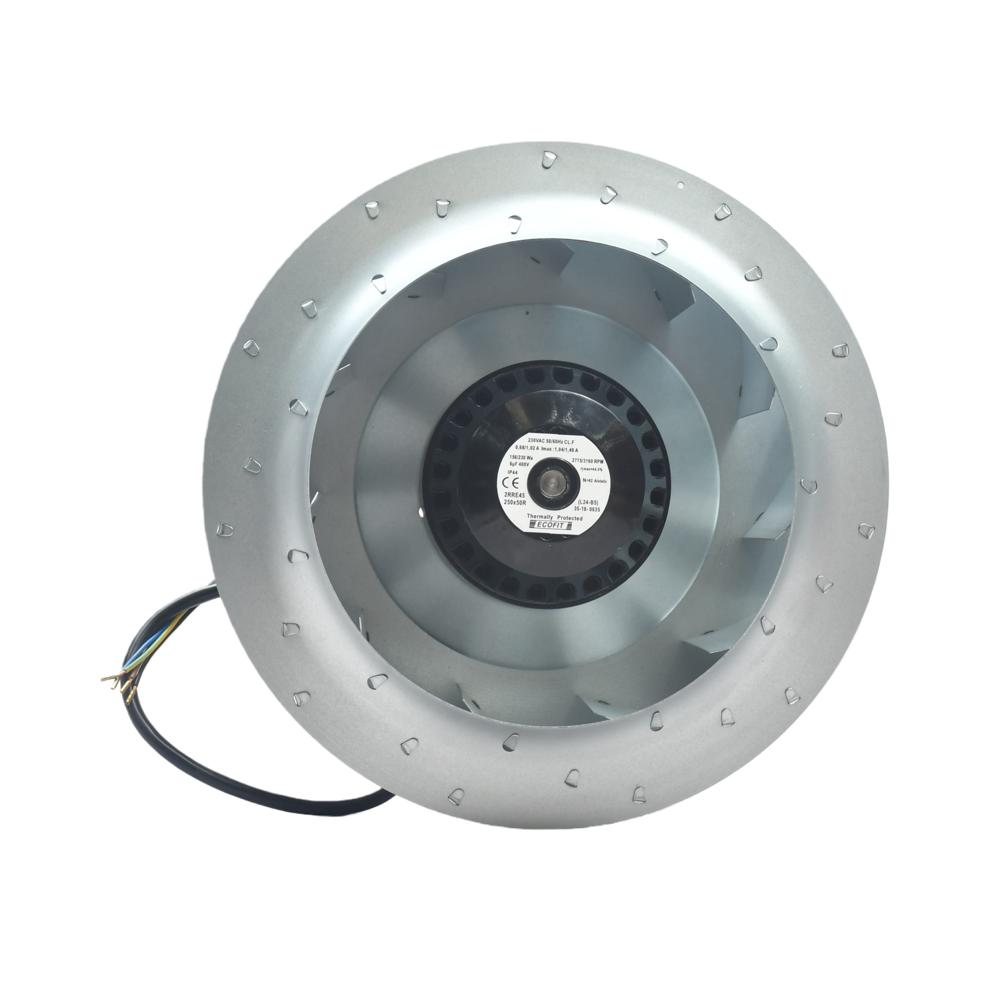 EBM PAPST 2RRE45 (L24-B5) 250x50R 230V Aluminum Blade Electric Powered Fan Centrifugal Fans 156/230W