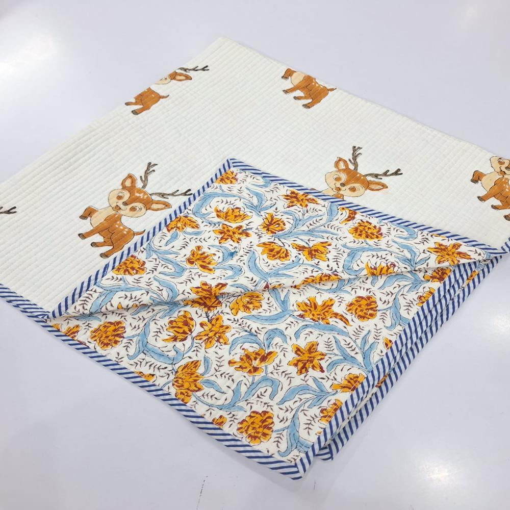 HAND BLOCK BABY QUILT