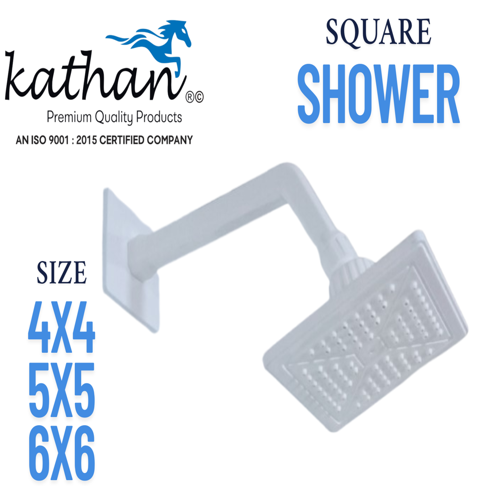 Square Shower 4x4 - Color: White
