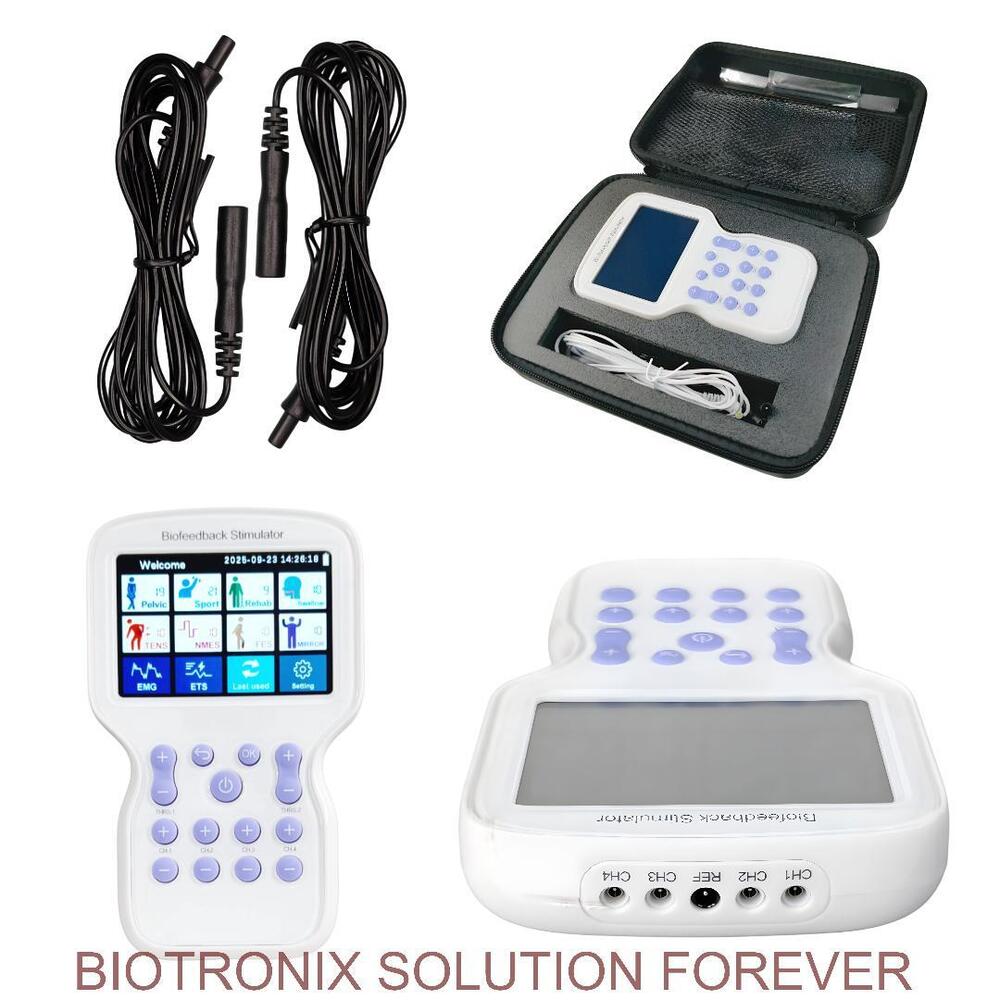 KM-580 Biofeedback Stimulator with EMG, ETS, NMES, FES, TENS & Pelvic Therapy Functions Advanced Physiotherapy & Rehabilitation Device