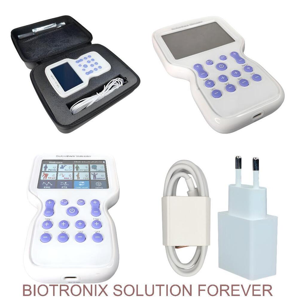 KM-580 Biofeedback Stimulator with EMG, ETS, NMES, FES, TENS & Pelvic Therapy Functions Advanced Physiotherapy & Rehabilitation Device