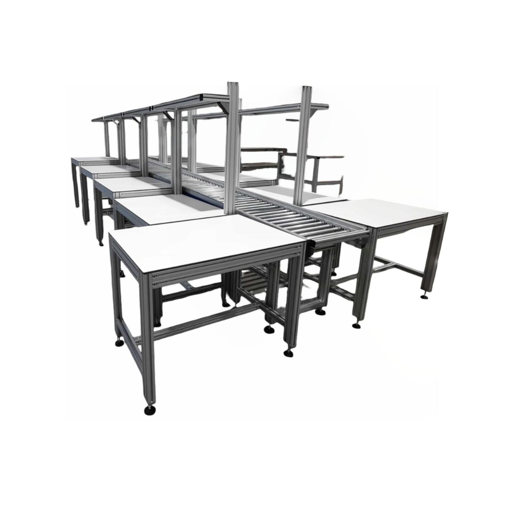 Al Profile Work Table Complete With Light