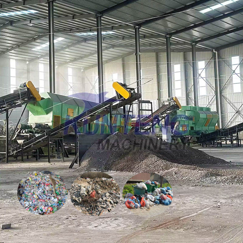 500T/D Construction Waste Recycling Machine Decoration Waste Screening Crushing Production Line Waste Classification Line - Output: 8 Ton/Hr