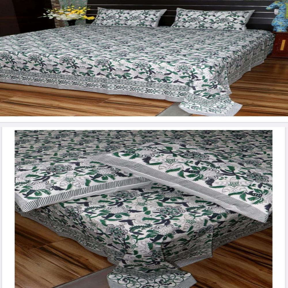 Hand Block Printed Bedsheet - Color: Multi