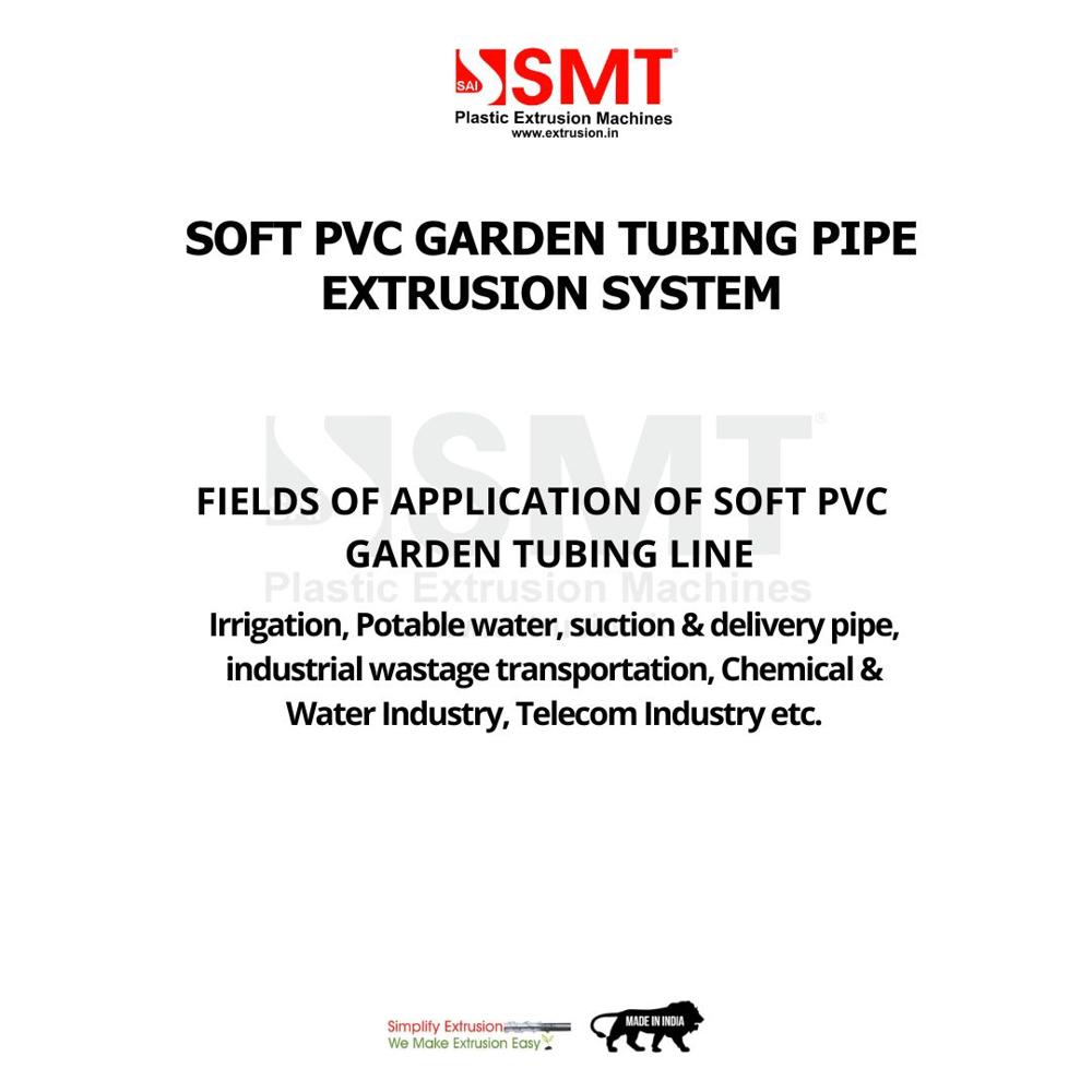 Soft PVC Garden Pipe Plant | High-Speed Extrusion Line for Garden & Transparent Tubing | Sai Machine Tools Pvt. Ltd.