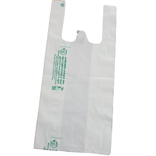 W Cut Bio Compostable Bag - Color: White