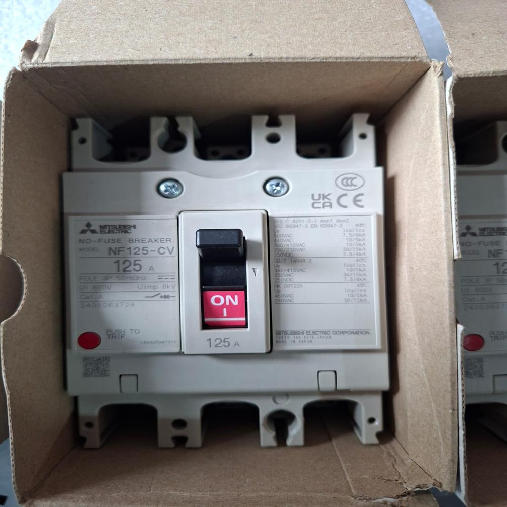 MITSUBISHI NF125-CV 125A 3P MCCB CIRCUIT BREAKER 125A 3P MITSUBISHI FH05150080