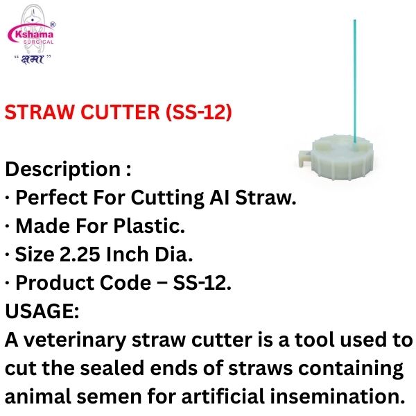 Straw Cutter I Seman Straw Cutter Plastic SS Blade I Set of 3 Pcs.