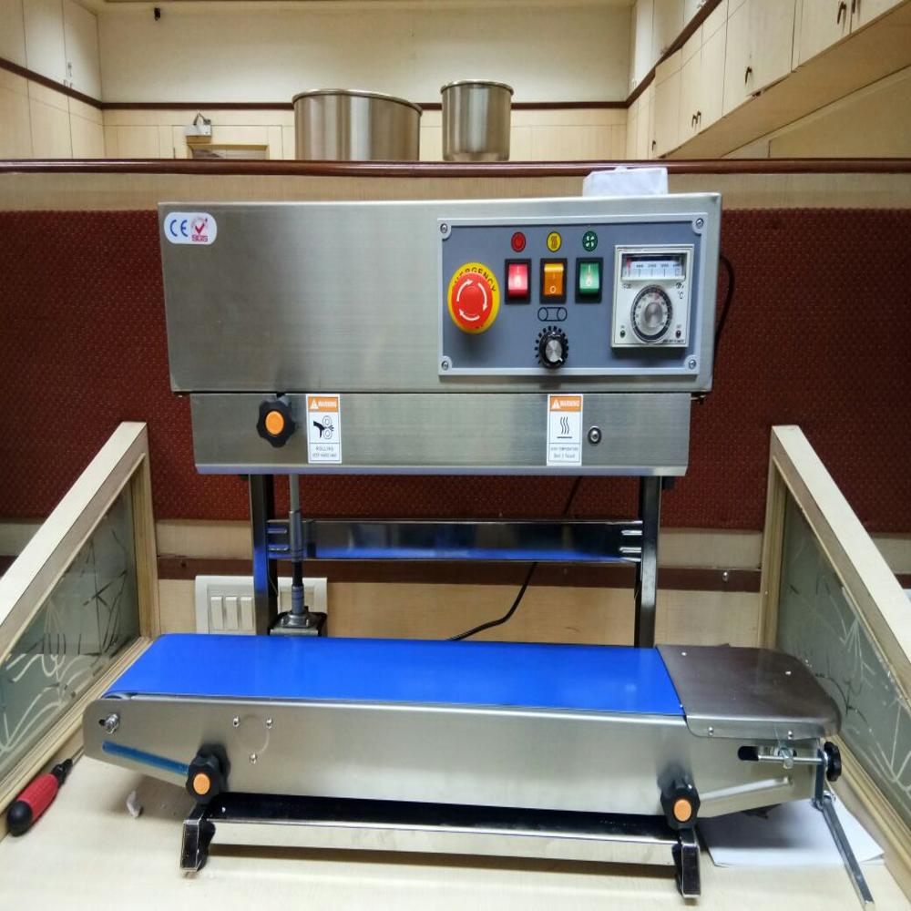 Vertical Band Sealing Machine - Adjustable Sealing Speed, Semi-automatic Operation | Compact Design For Industrial Bag And Pouch Sealing