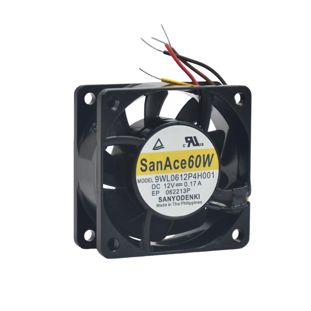 SANYO 9WL0612P4H001 12V 0.17A 6CM High Airflow Ball Bearing Axial Flow Fans Cooling Fan