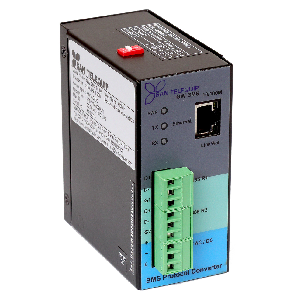 Gw Bms 01 02, Dual Port Bms Protocol Converter - Features: Surge Protection
