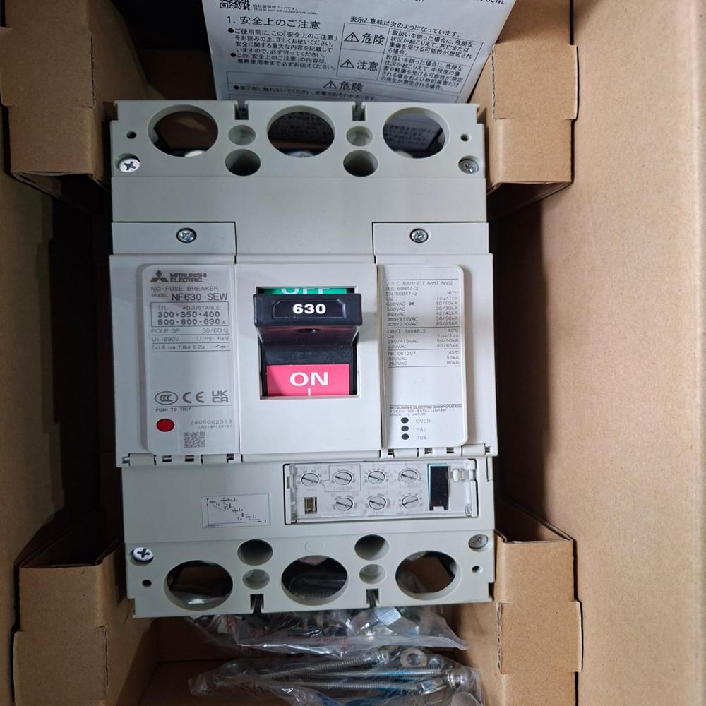 MITSUBISHI NF 630-SEW 630A MCCB CIRCUIT BRAKER NF630-SEW 630AMP 3POLE