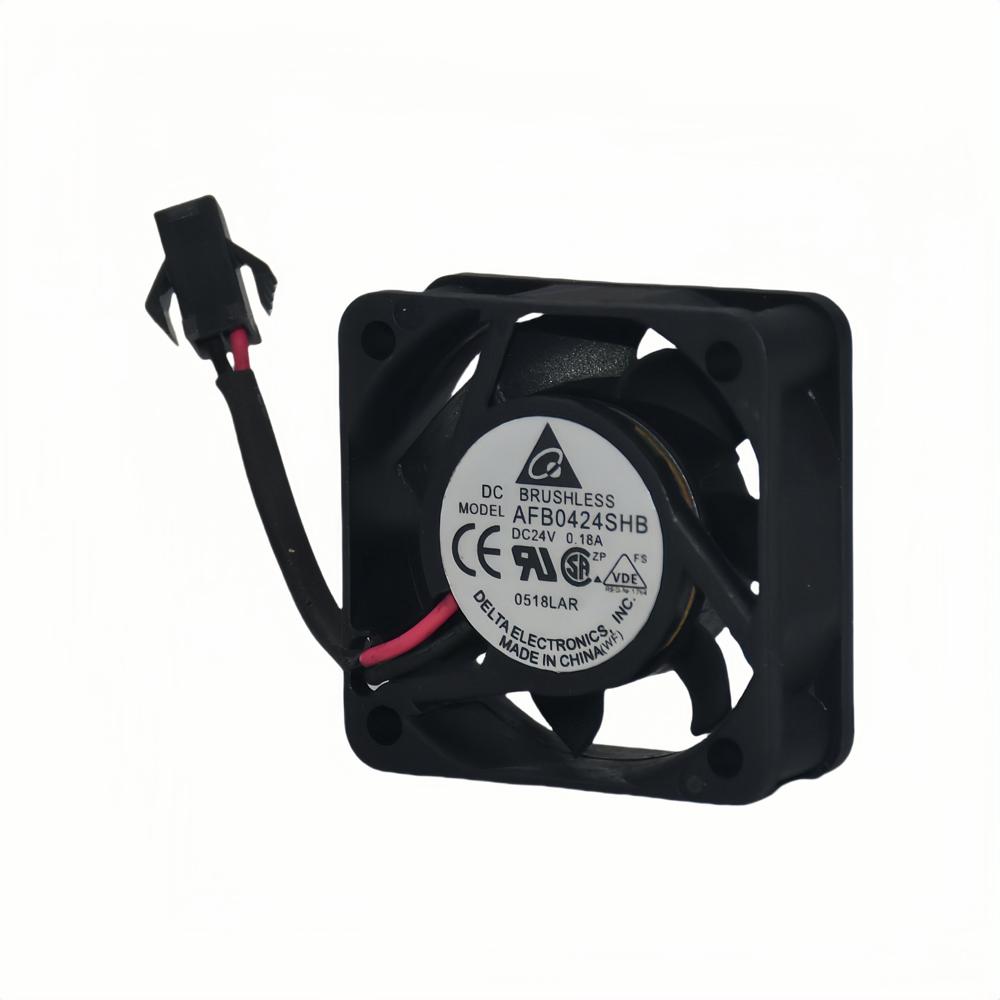 Delta AFB0424SHB 4015 24V 0.18A 4 CM/cm Inverter Fan Ball Bearing Plastic Blades DC Power Construction