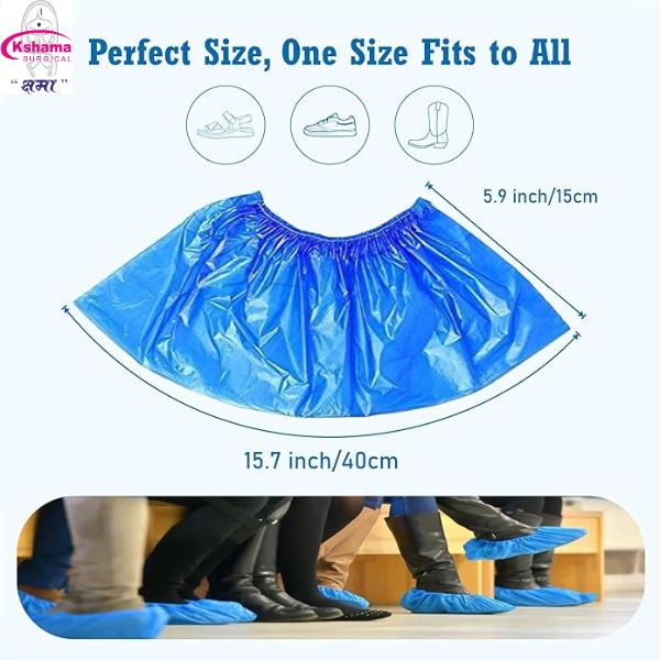 SHOE COVER PLASTIC HDPE  50 PAIR