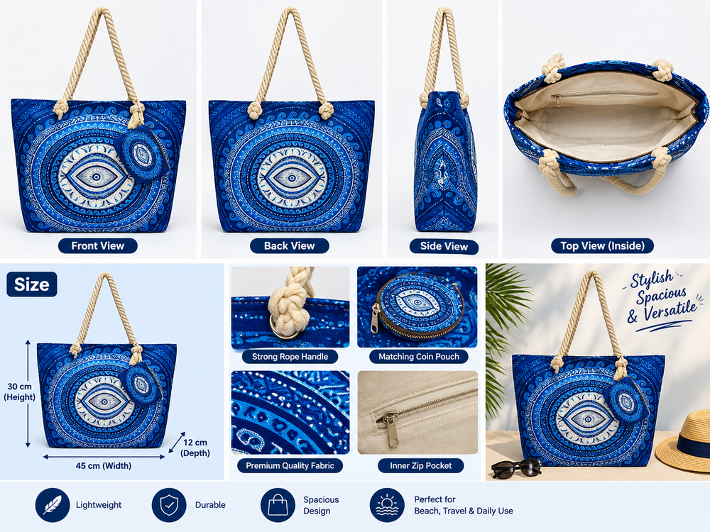 Fashionable Ladies Canvas Bag - Color: Different Available