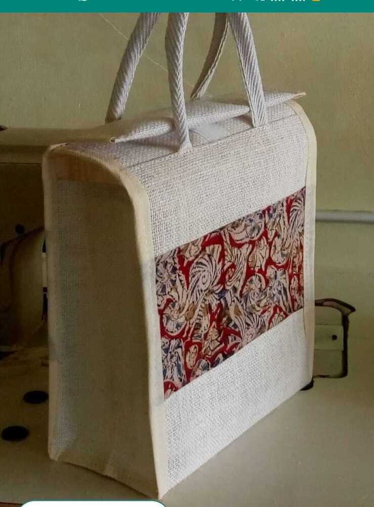 Kalamkari Jute Bag - Color: Different Available