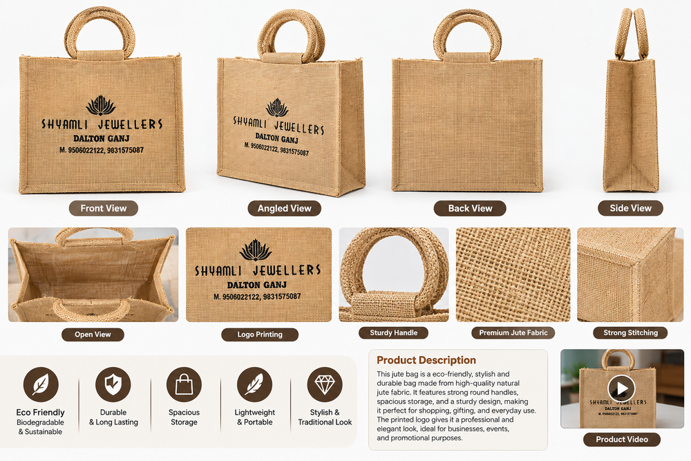 Jewellery jute bag
