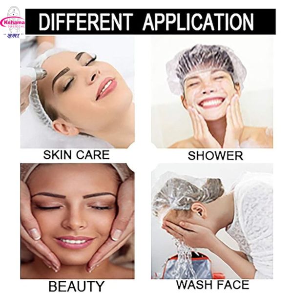 White Shower Cap For Ldpe Pack Of 100 Pcs