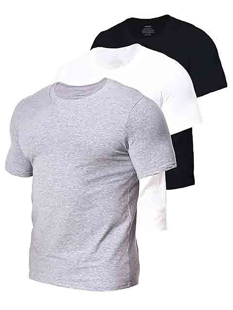 Mens 3 Pc  Pack Crew  Neck Undershirts