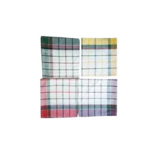D-112 20X20 Kamal Check Duster Cloth - Color: Different Available