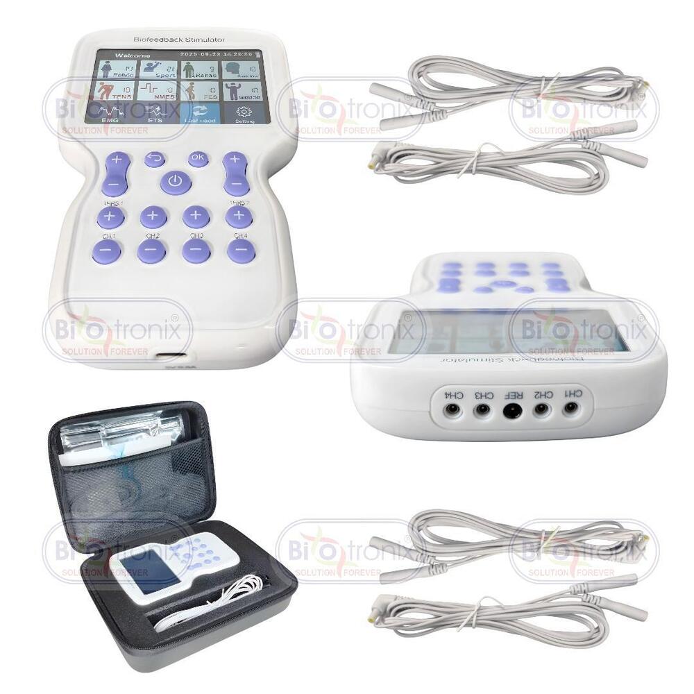 KM-580 Advanced EMG Biofeedback Physiotherapy Device with Dual EMG & Four Stim Channels