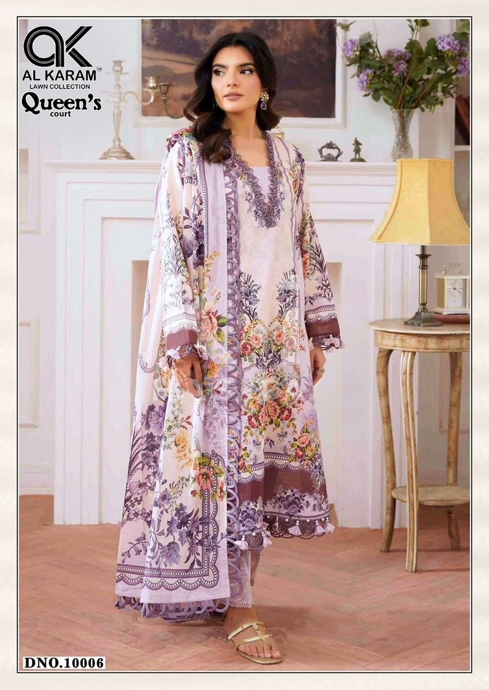Alkaram Queens Court Vol-10 Karachi Dress Material