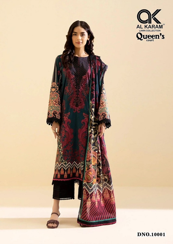 Alkaram Queens Court Vol-10 Karachi Dress Material