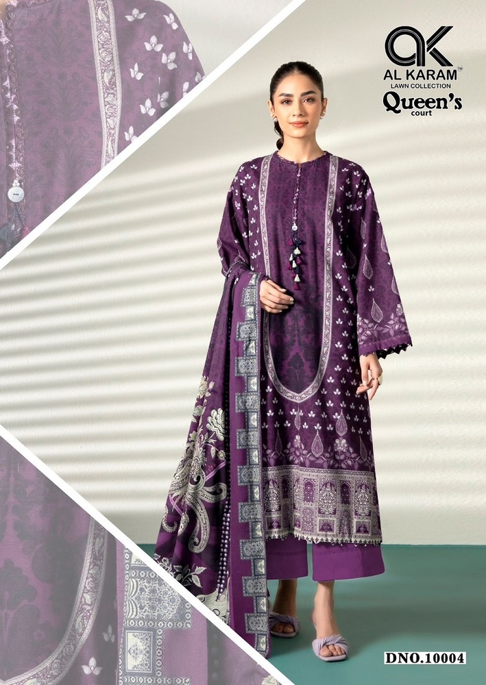 Alkaram Queens Court Vol-10 Karachi Dress Material