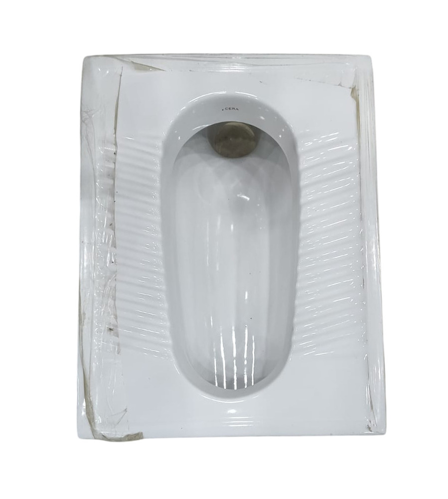 White Orissa Pan - Installation Type: Floor Mounted