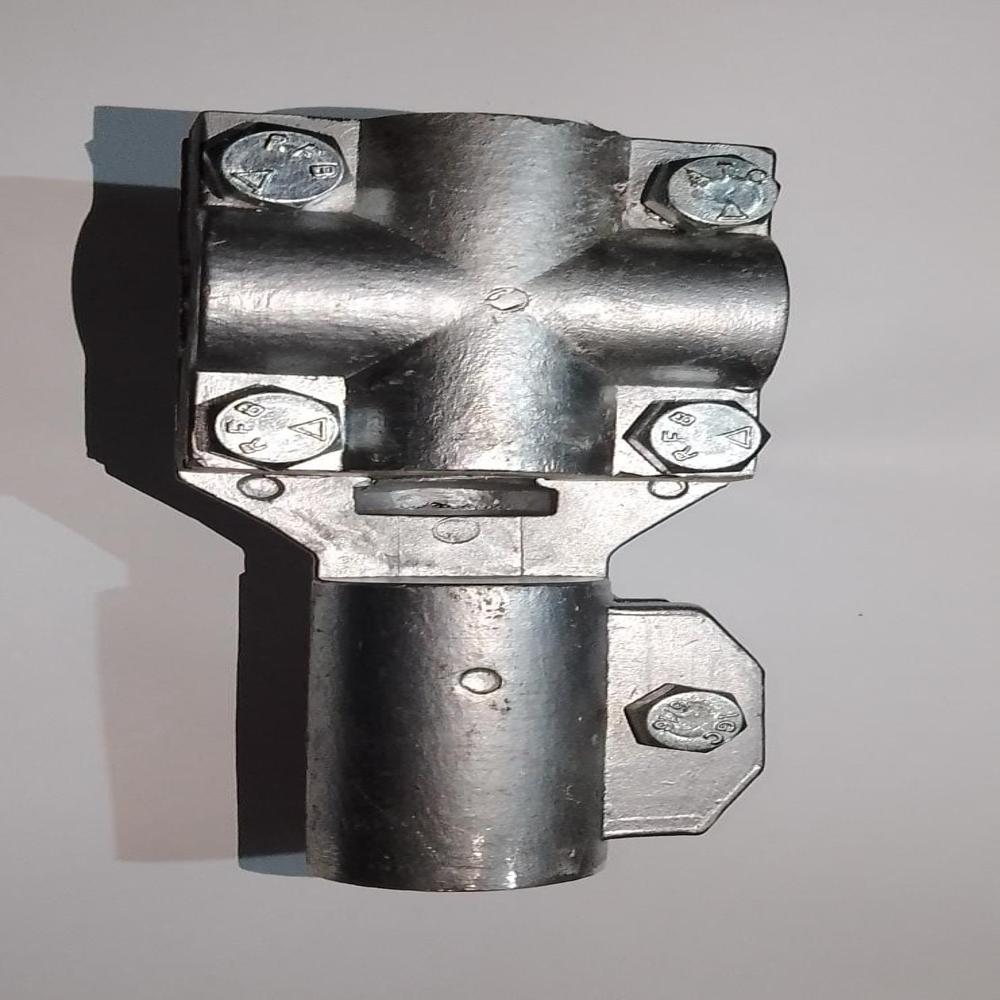 Aluminium Tee Connector - Color: Silver