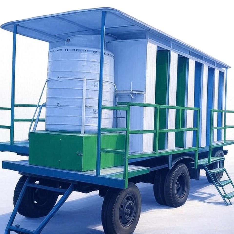 10 Seater Frp Portable Toilets