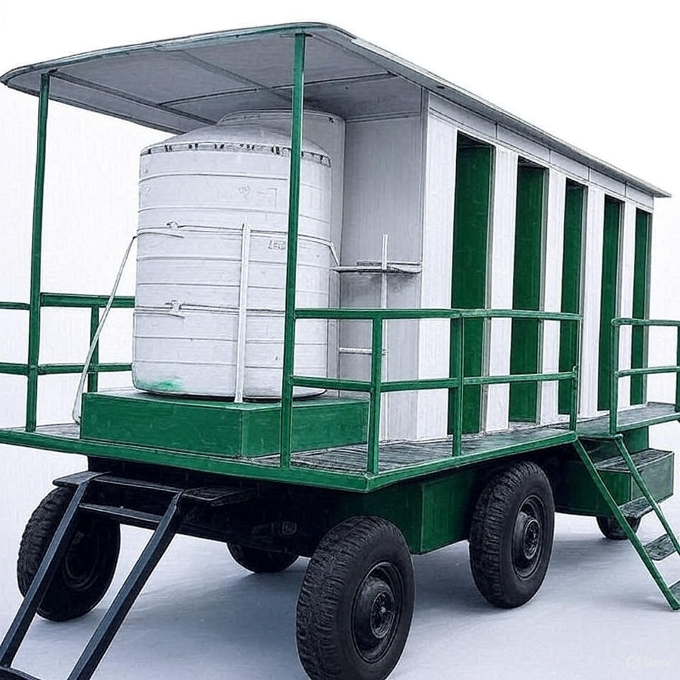 10 Seater Frp Portable Toilets