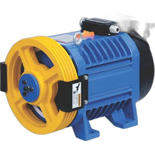 Gearless Motor For Elevator - Color: Blue