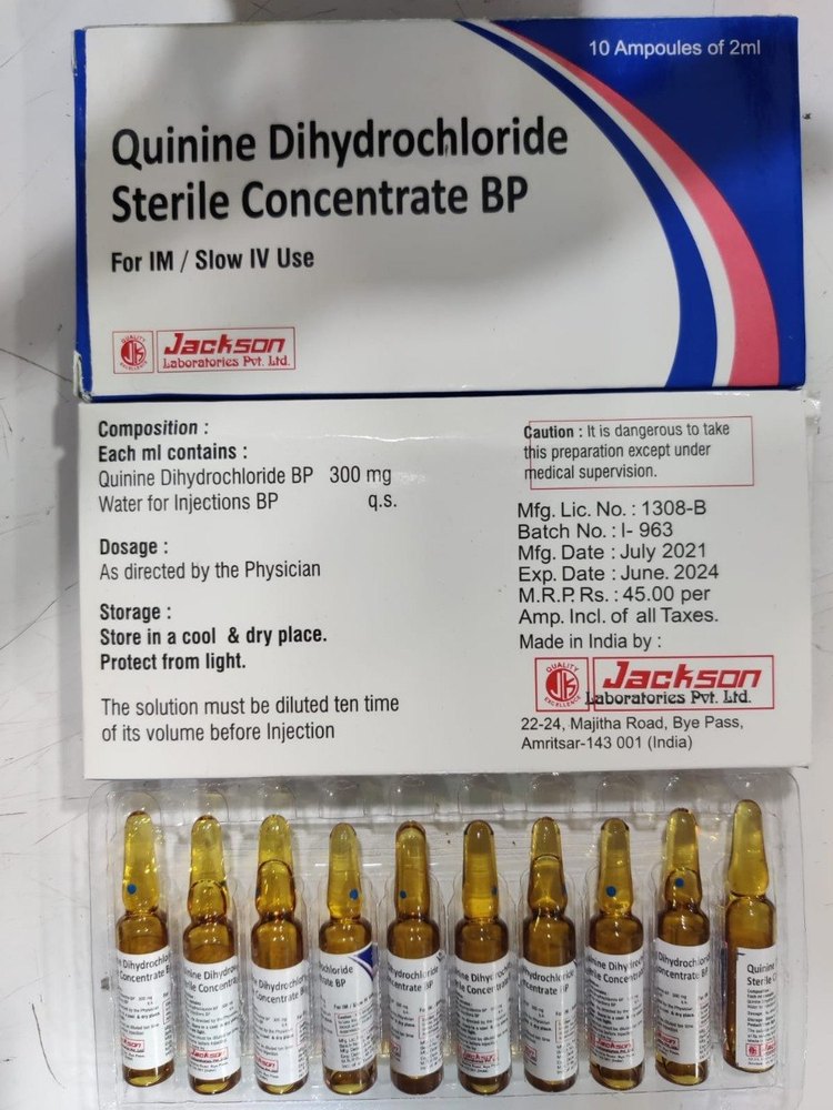 Quinine Injection - Physical Form: Liquid
