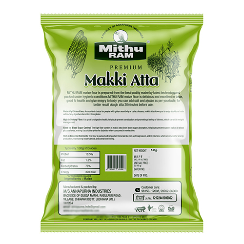 5 Kg Premium Makkki Atta - Color: Multiple