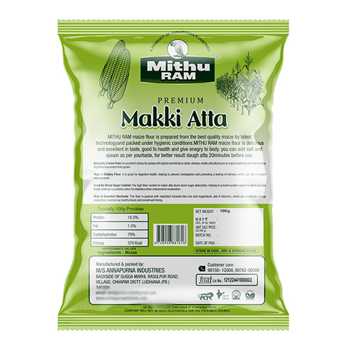 10 Kg Premium Makkki Atta - Color: Multiple