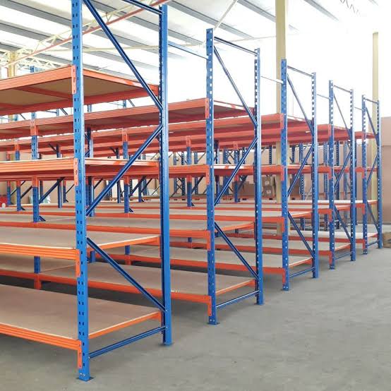 Heavy Duty Storage Rack 250 Kg - Color: Orange/ Blue
