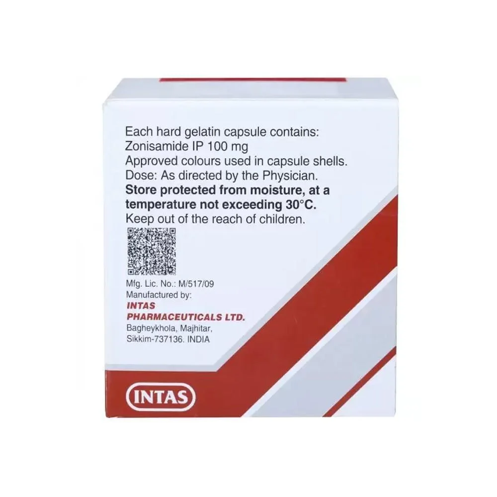 Zonisamide Capsules 100 Mg