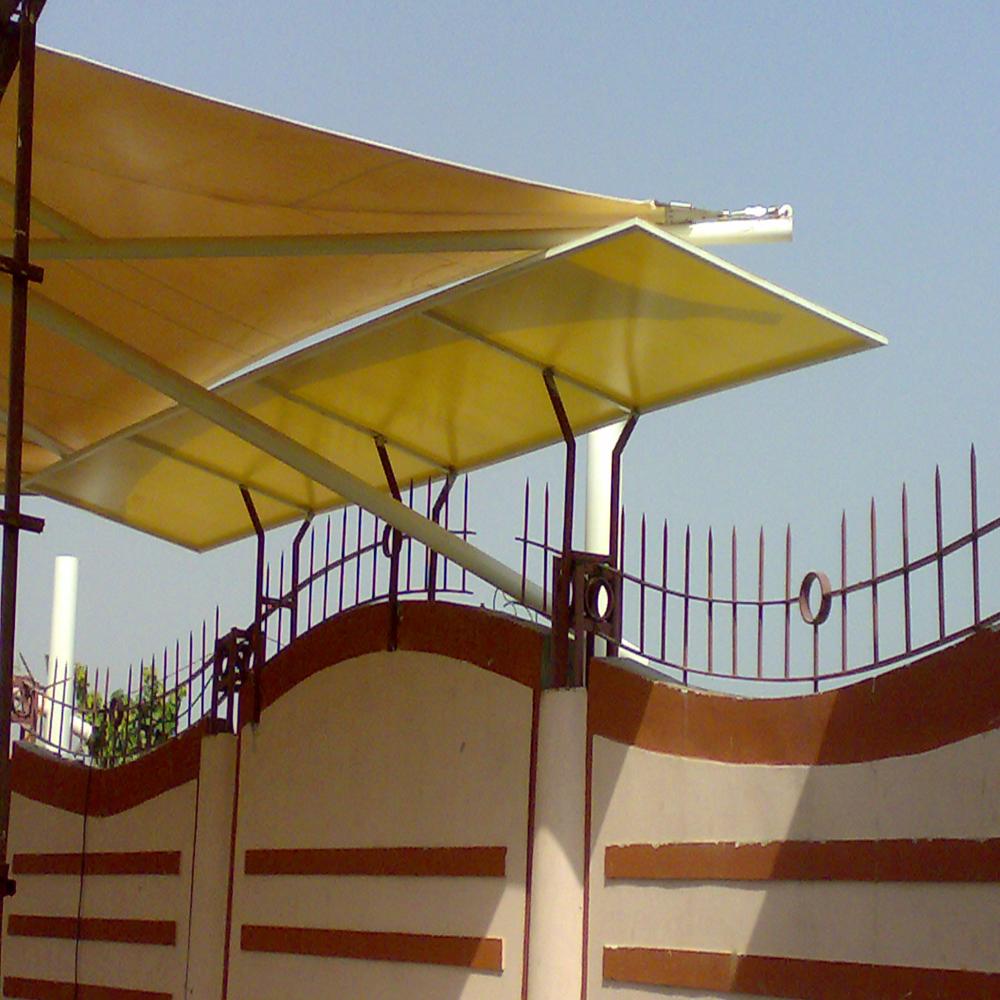 Tensile Membrane Structure - Pvc Material, White Color Canopy | Customized Design, High Durability, Weather Resistance, Easy Installation