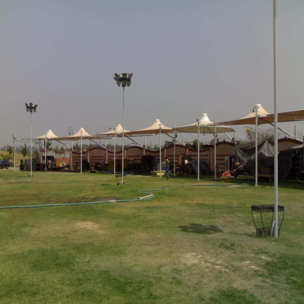 Tensile Membrane Structure - Pvc Material, White Color Canopy | Customized Design, High Durability, Weather Resistance, Easy Installation