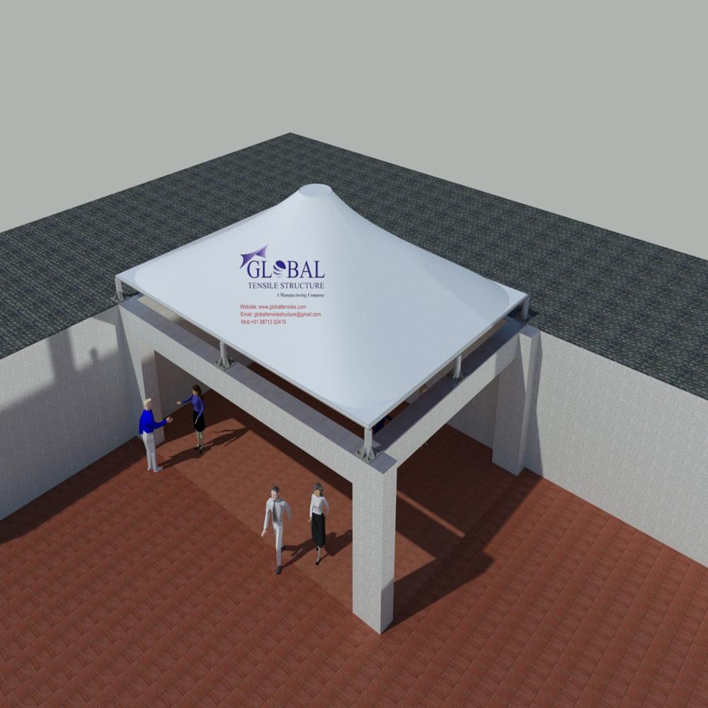 Outdoor Tensile Structure - Color: White